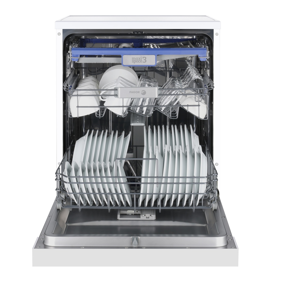Lavavajillas Fagor 14 servicios, Bandeja para cubiertos, 60 cm - 4LVF-635AD Blanco-3