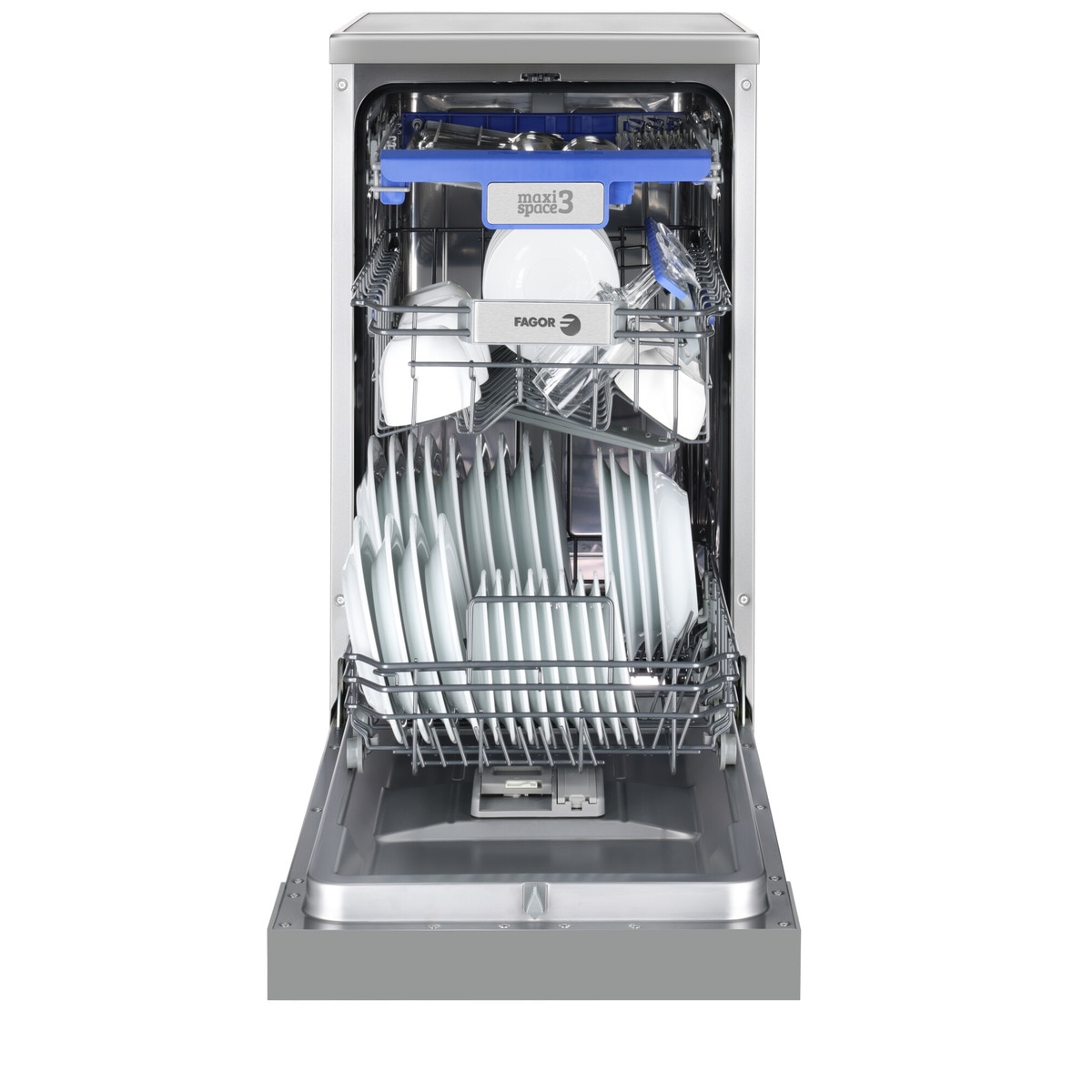 Lavavajillas Fagor 10 servicios, Bandeja para cubiertos, 45 cm - 4LVF-438ADX Inox-3