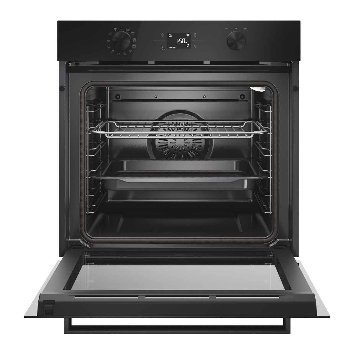 Horno multifunción Candy, limpieza pirolítica e hidrolítica, New Moderna - CA6 N3B3YTB Negro-3