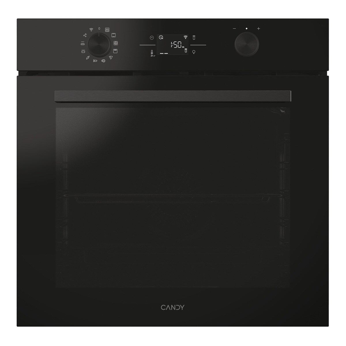 Horno multifunción Candy, limpieza pirolítica e hidrolítica, New Moderna - CA6 N3B3YTB Negro-1