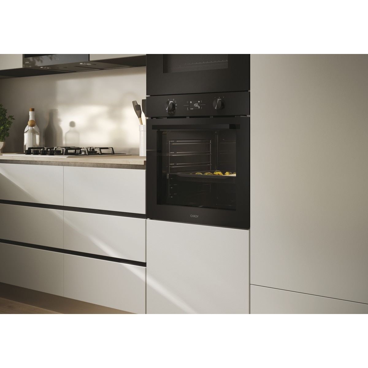 Horno multifunción Candy, limpieza pirolítica e hidrolítica, New Moderna - CA6 N5B3EYTB Negro-8