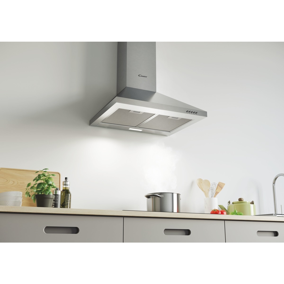 Campana decorativa Candy 3 velocidades - CCE116/1X/4U Acero Inox-5