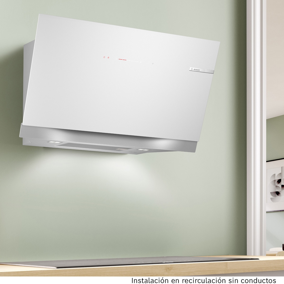 Campana decorativa Bosch 3 velocidades + 2 intensivos - DWK91LT20 Cristal blanco-4