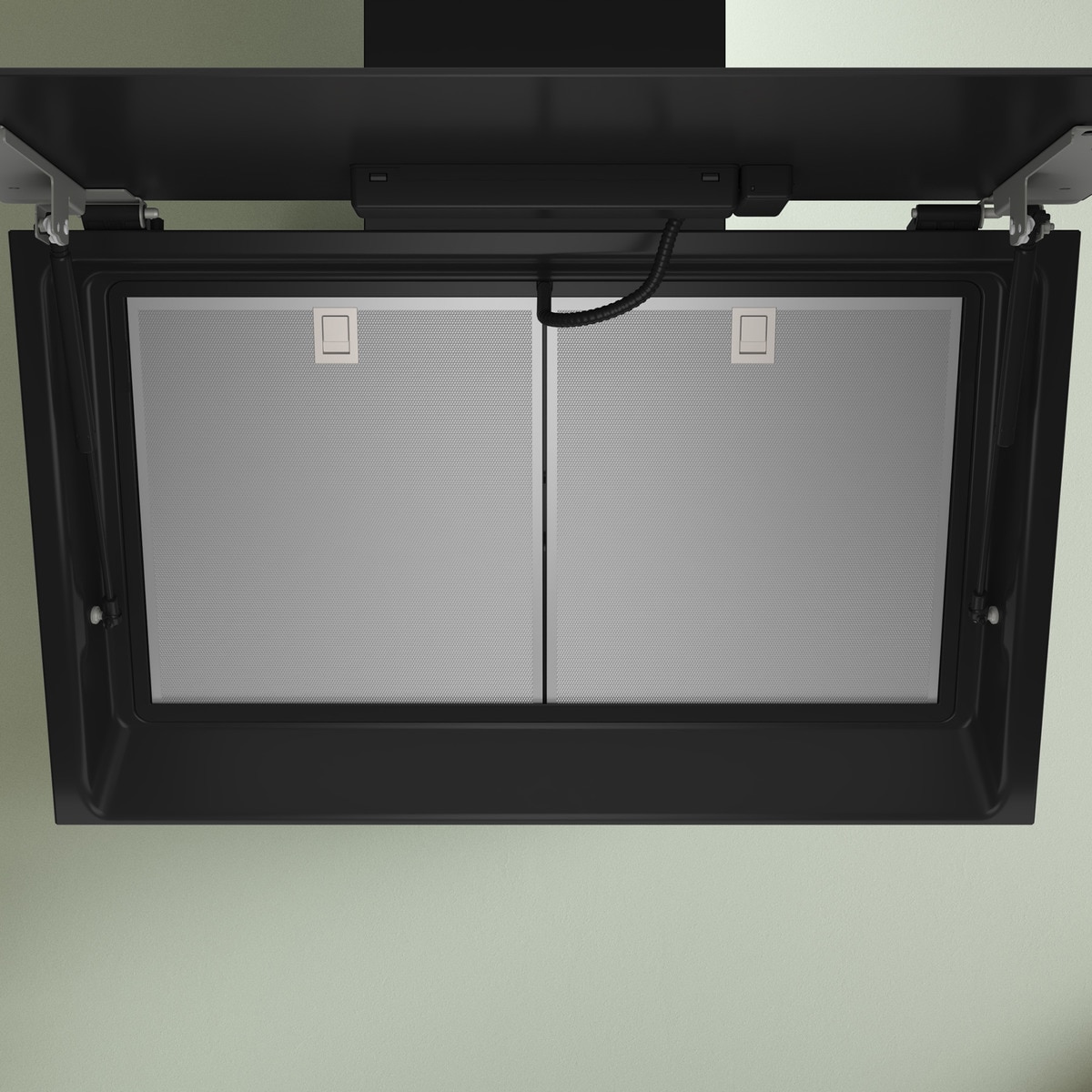 Campana decorativa Bosch 3 velocidades +  intensiva - DWK81AN60 Cristal negro-7