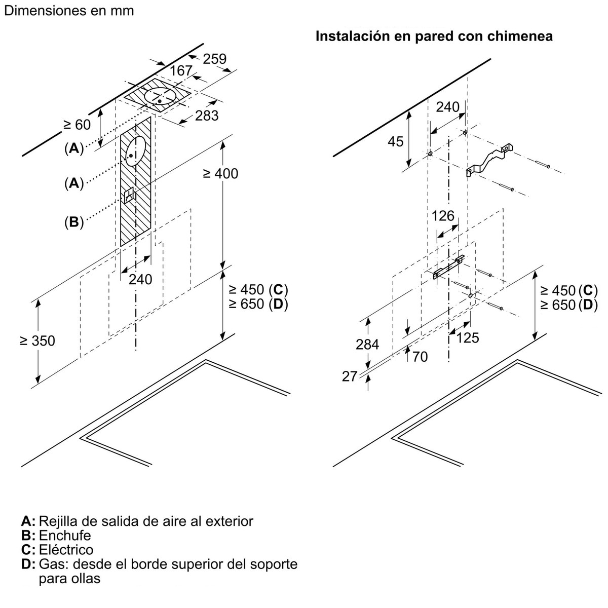 Exaustor de Parede Bosch Serie 4 DWK67FN60 de 3 Velocidades + Intensiva e de 59 cm - Preto Vidro preto-8