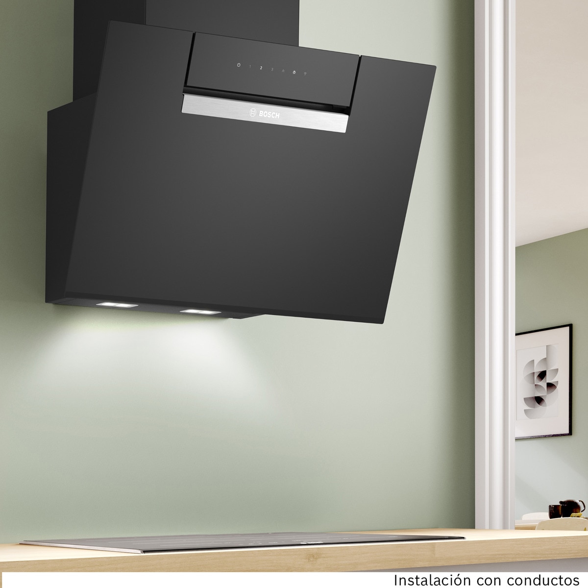 Exaustor de Parede Bosch Serie 4 DWK67FN60 de 3 Velocidades + Intensiva e de 59 cm - Preto Vidro preto-3