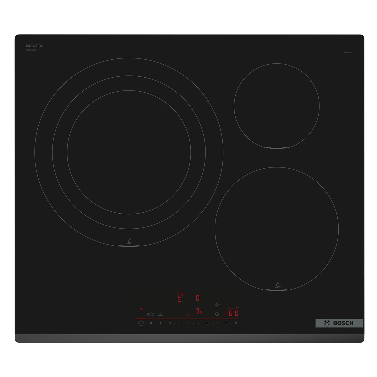Imagen 0 de Placa de inducción Bosch con 3 zonas de cocción, sin perfiles - PID631HC1E