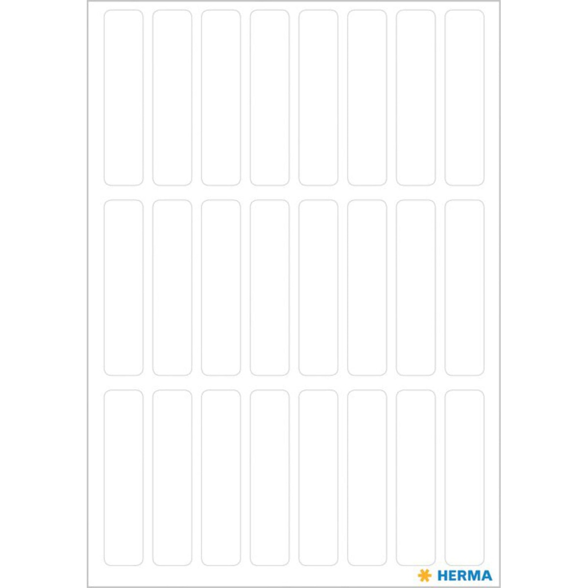 Pegatinas vario 8x36mm Herma blanco Blanco / Azul-2