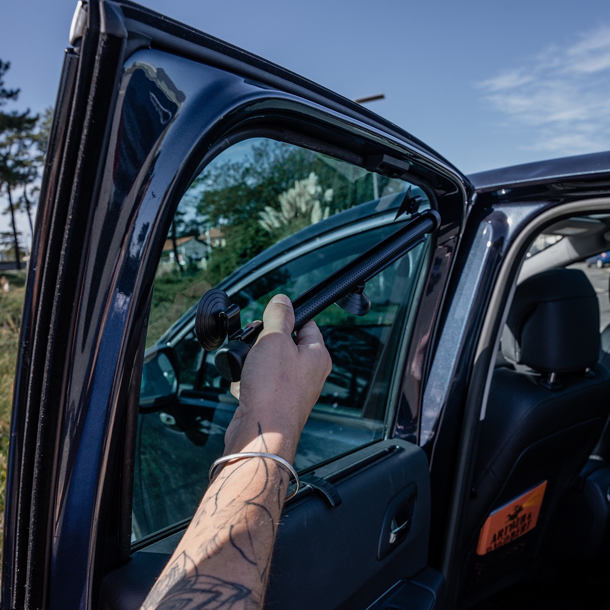 Guarda-sol Enrolável para Carrinho 2 Unidades Preto-14