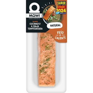 salmón cocinado a baja temperatura al Natural bandeja 125 g - Mowi