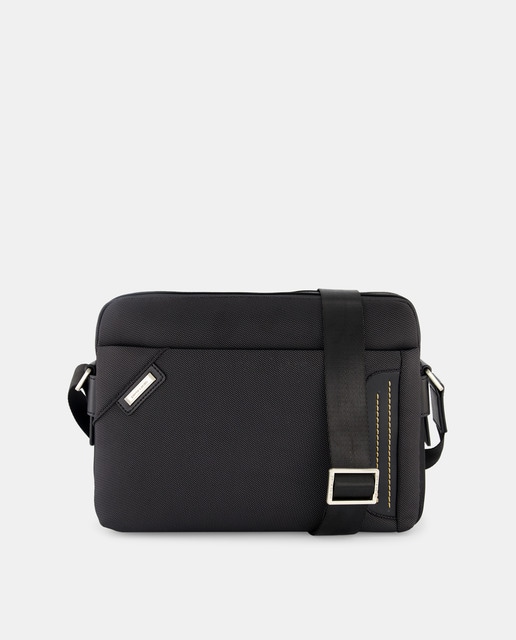 Imagen 0 de Bolso grande caballero PIERRE CARDIN con bandolera en nylon color negro