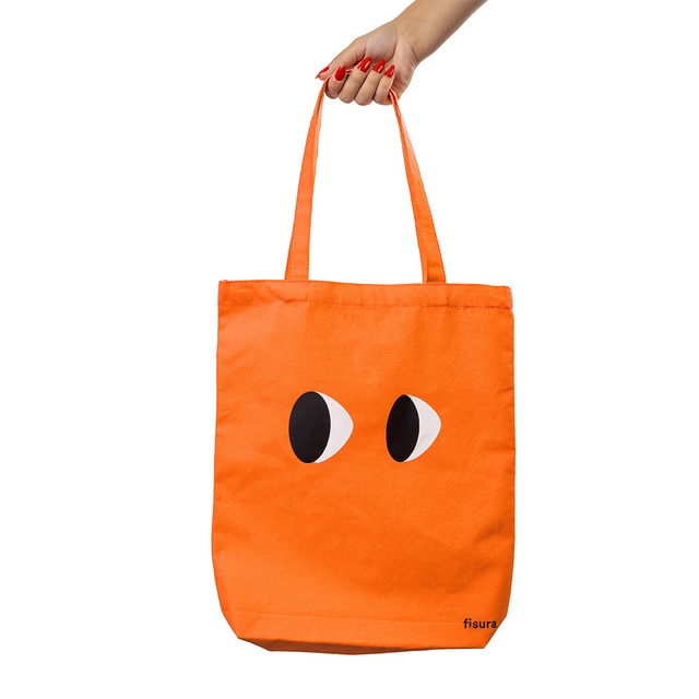 Imagem 0 de Tote Bag Olhos Fisura Laranja