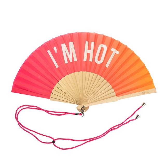 Imagen 0 de Abanico Fisura i'm hot degradado rosa y naranja