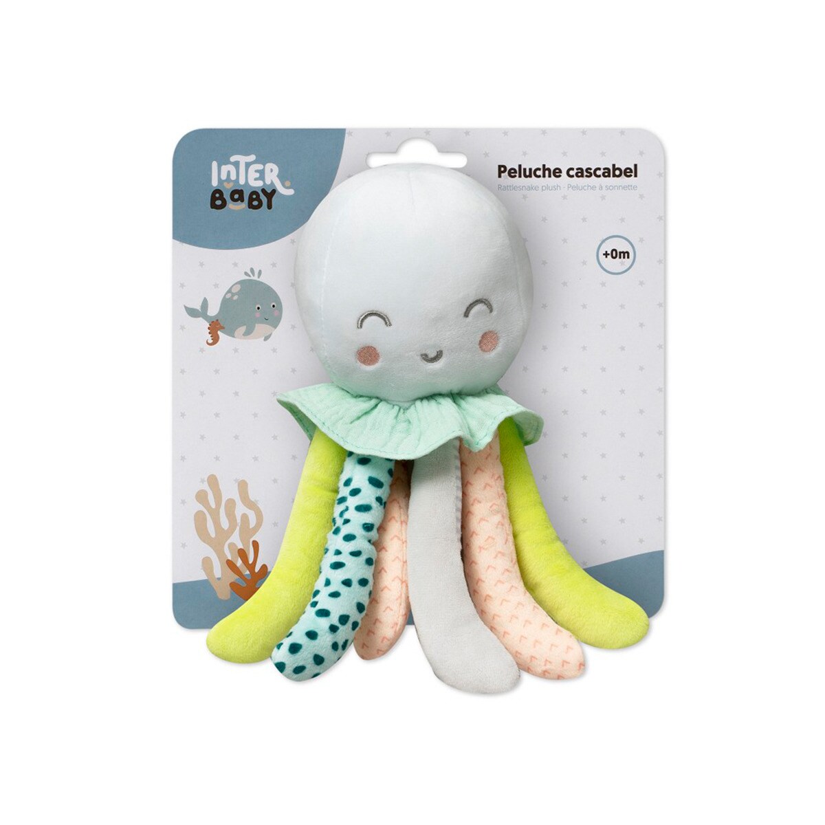Peluche Sonajero pulpo Multicolor-2