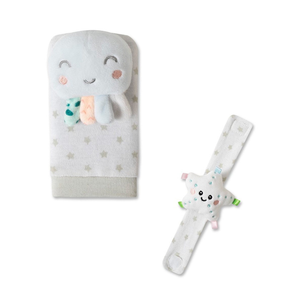Set de peucos y muñequeras Sonajero pulpo Multicolor-3