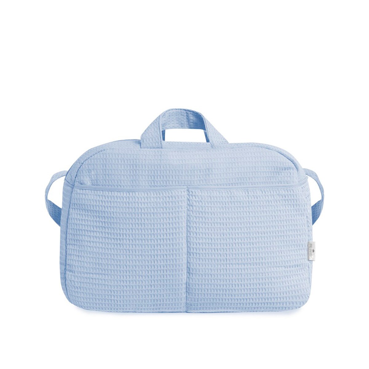 Bolso maternal nido de abeja Azul-2