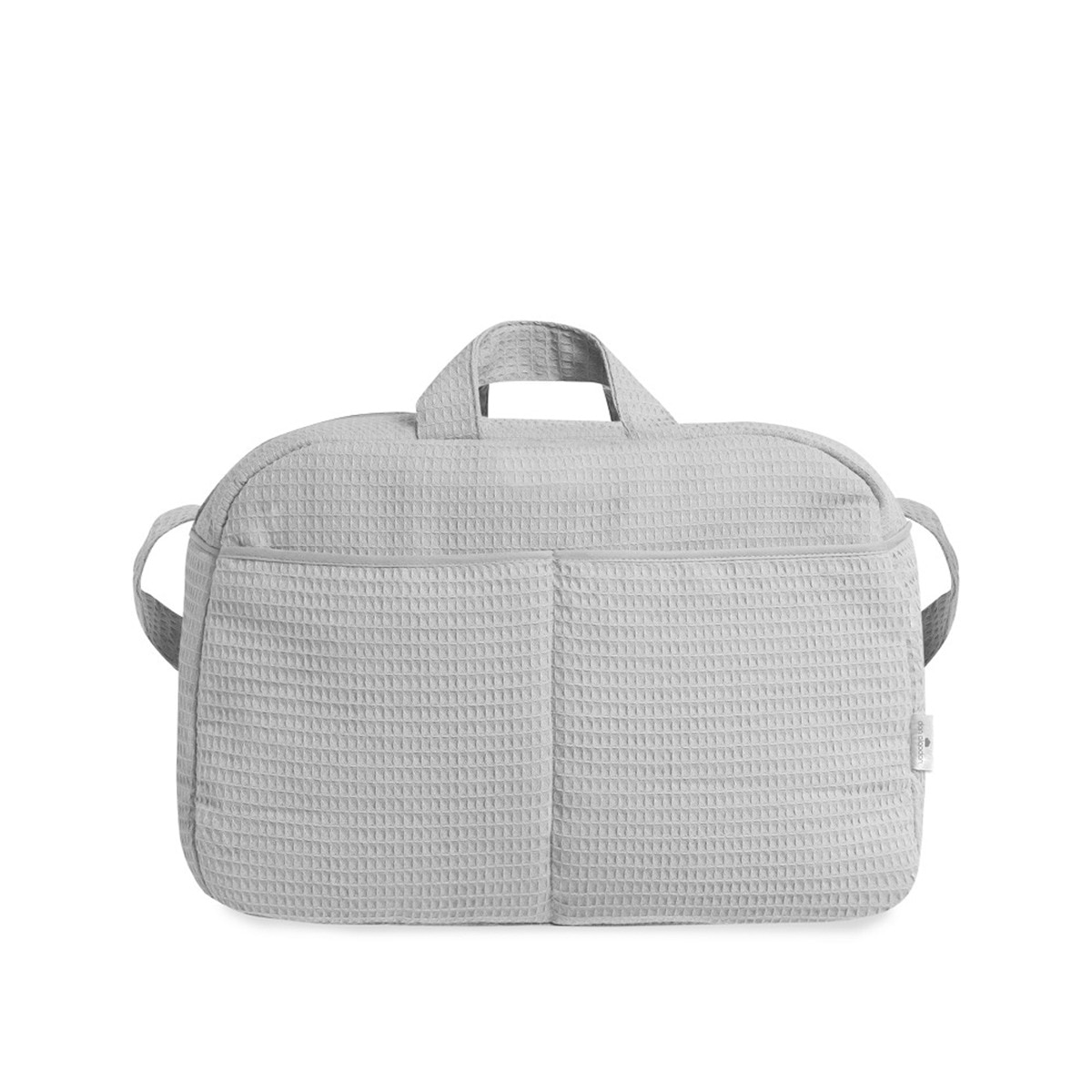 Bolso maternal nido de abeja Gris-2