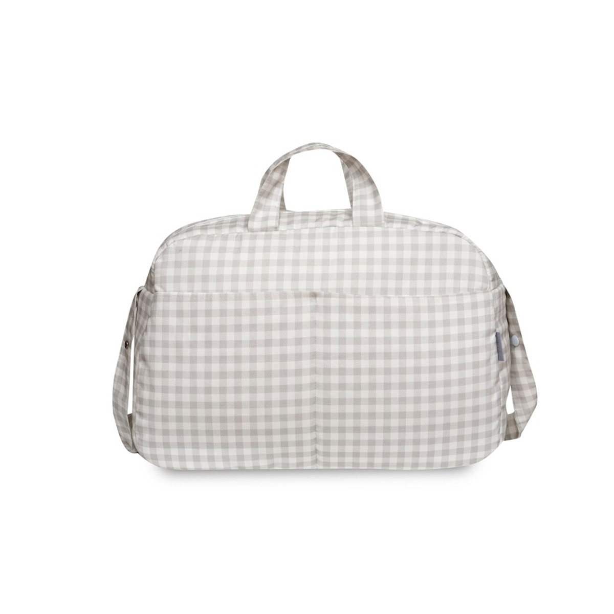 Bolso maternal vichy Gris-3