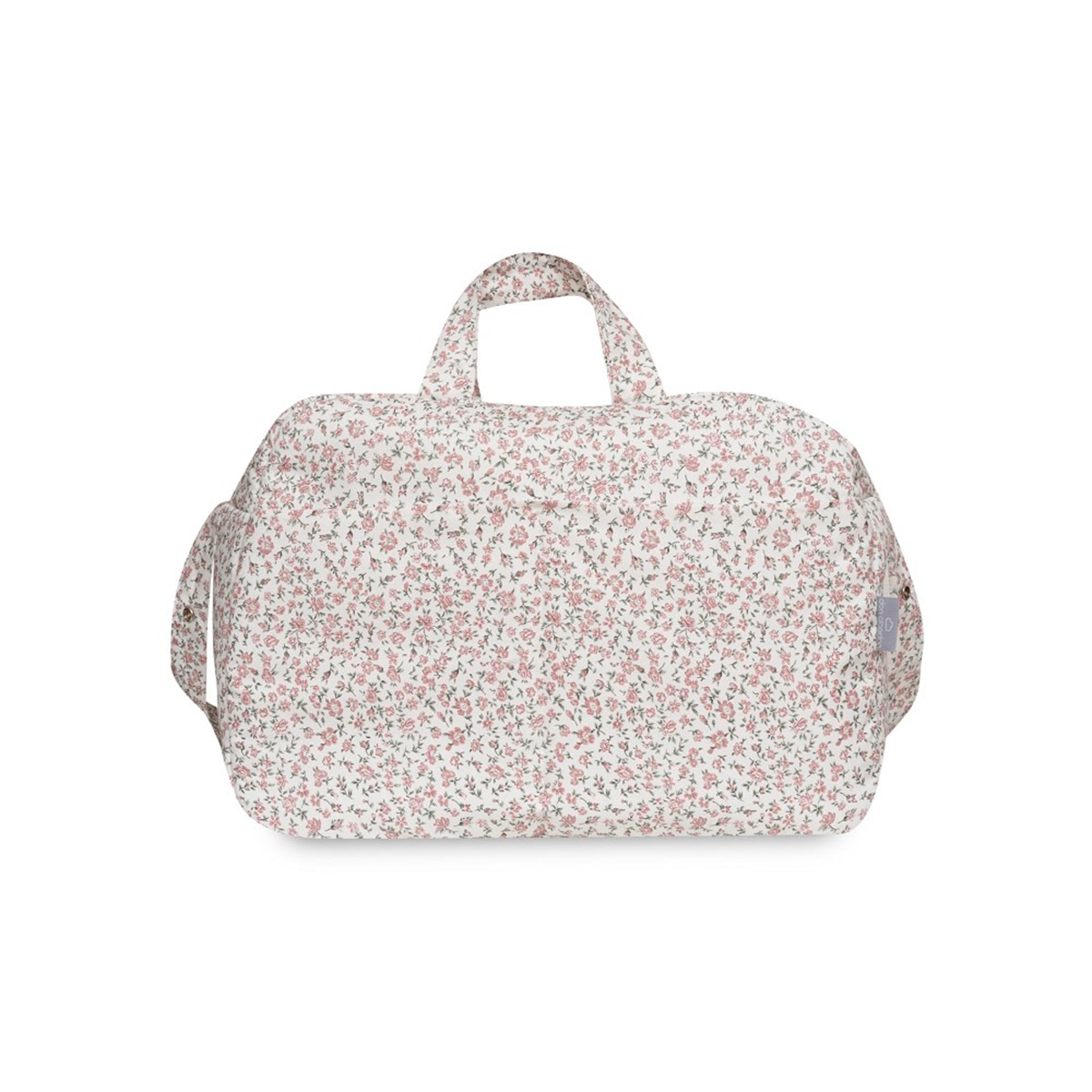 Bolso maternal flores Rosa-3