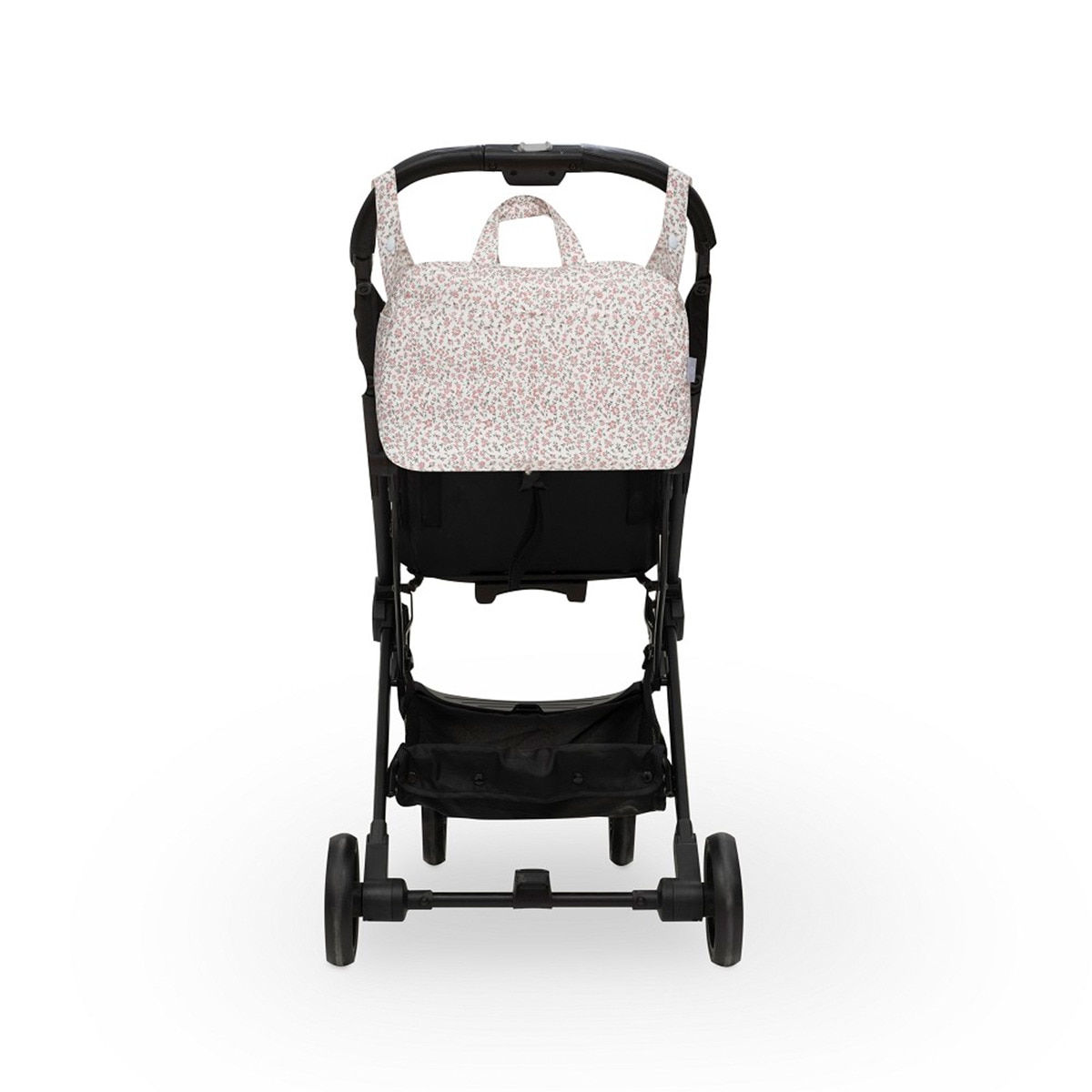 Bolso maternal flores Rosa-2