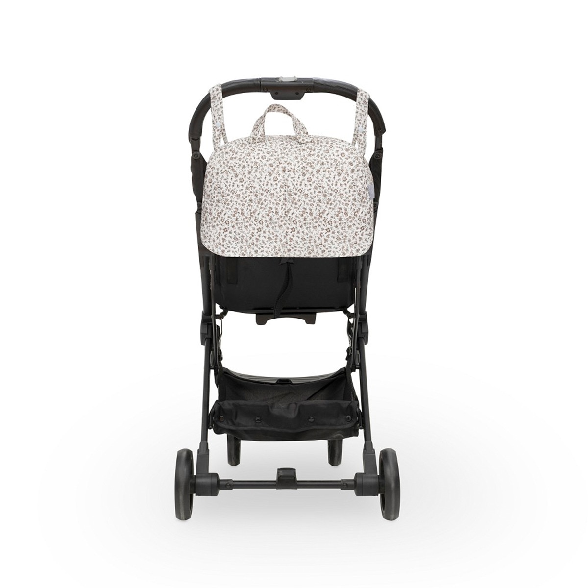 Bolso maternal flores Gris-2