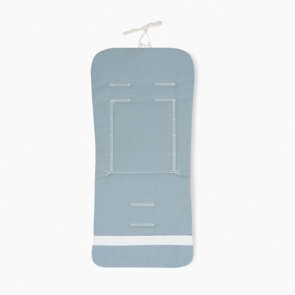 Colchoneta reversible nido de abeja+vichy Negro-2