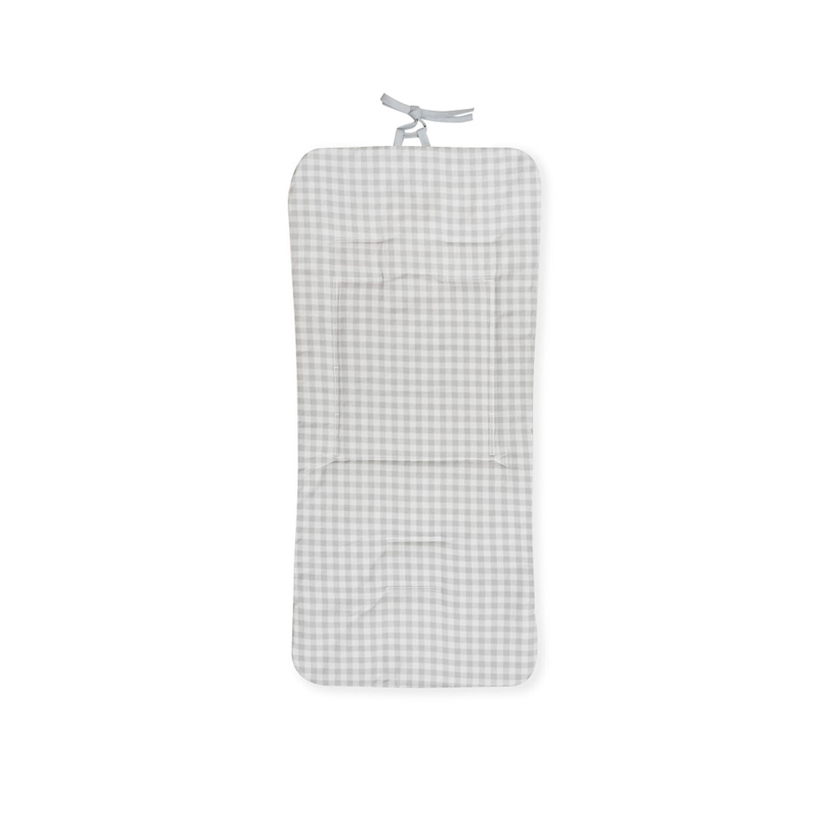 Colchoneta reversible nido de abeja+vichy Negro-1