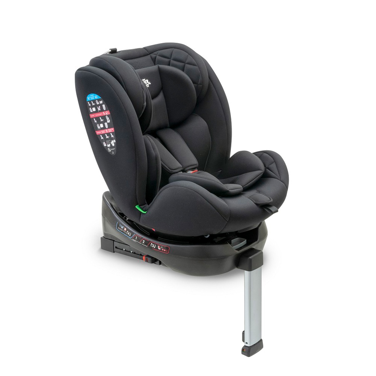 Silla de coche Sella I-Size (40-150cm) Negro-4