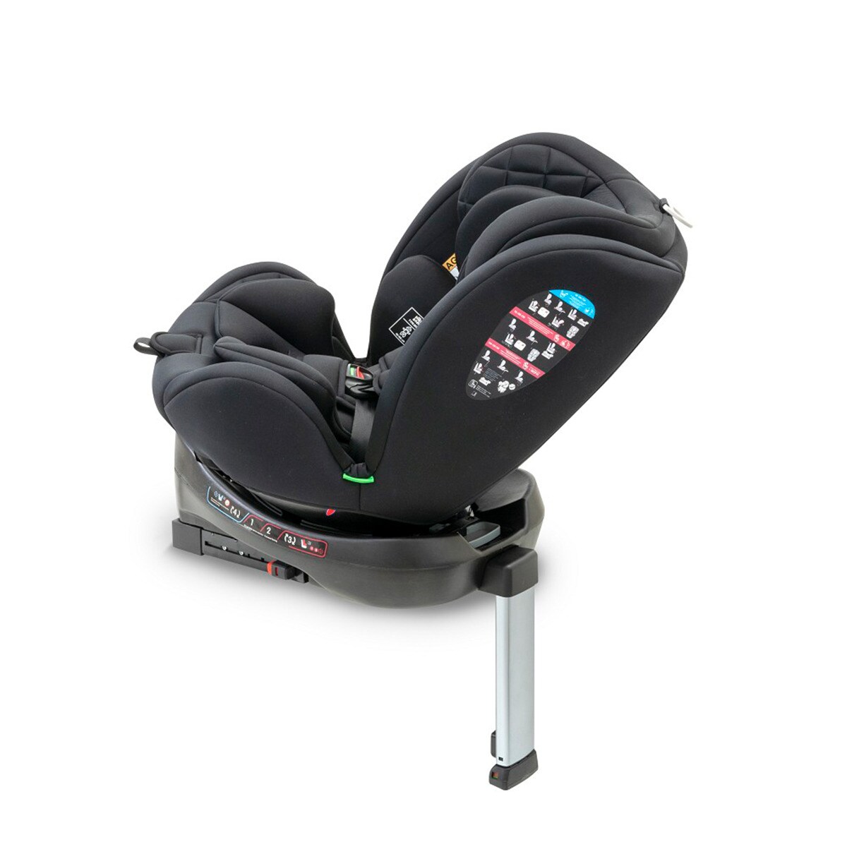 Silla de coche Sella I-Size (40-150cm) Negro-3