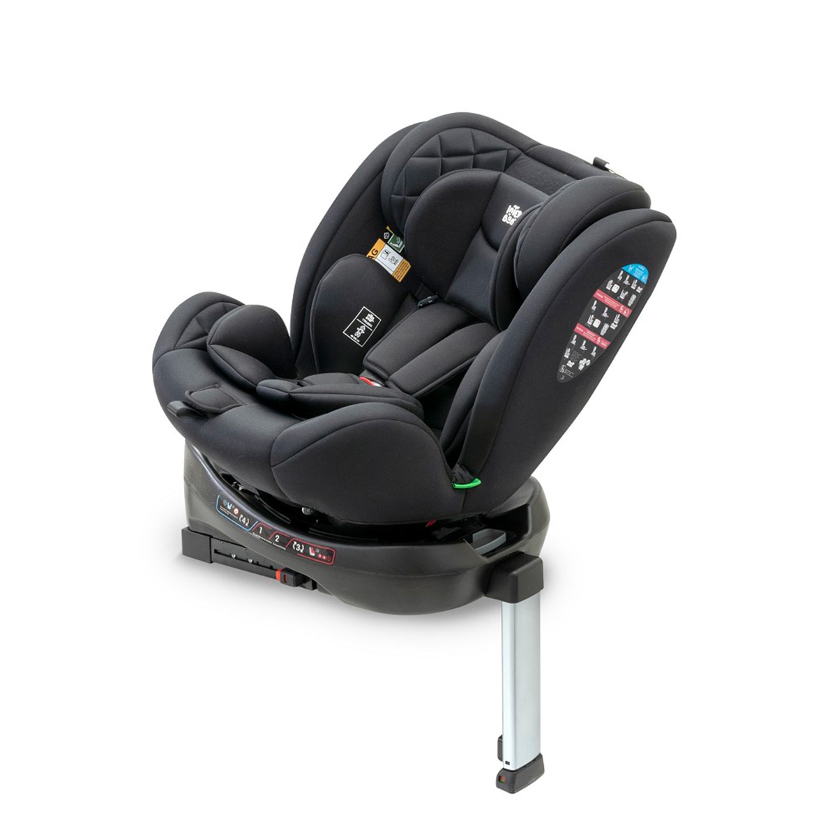 Silla de coche Sella I-Size (40-150cm) Negro-2