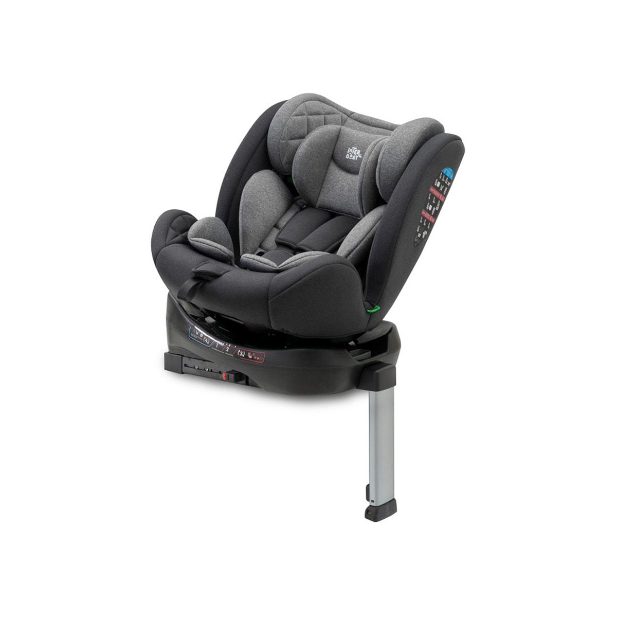 Silla de coche Sella I-Size (40-150cm) Gris-3