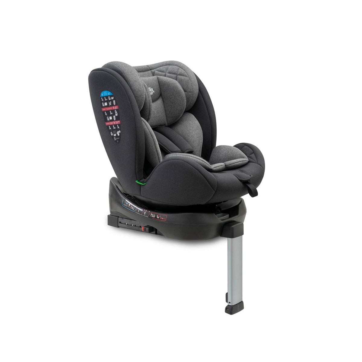 Silla de coche Sella I-Size (40-150cm) Gris-2