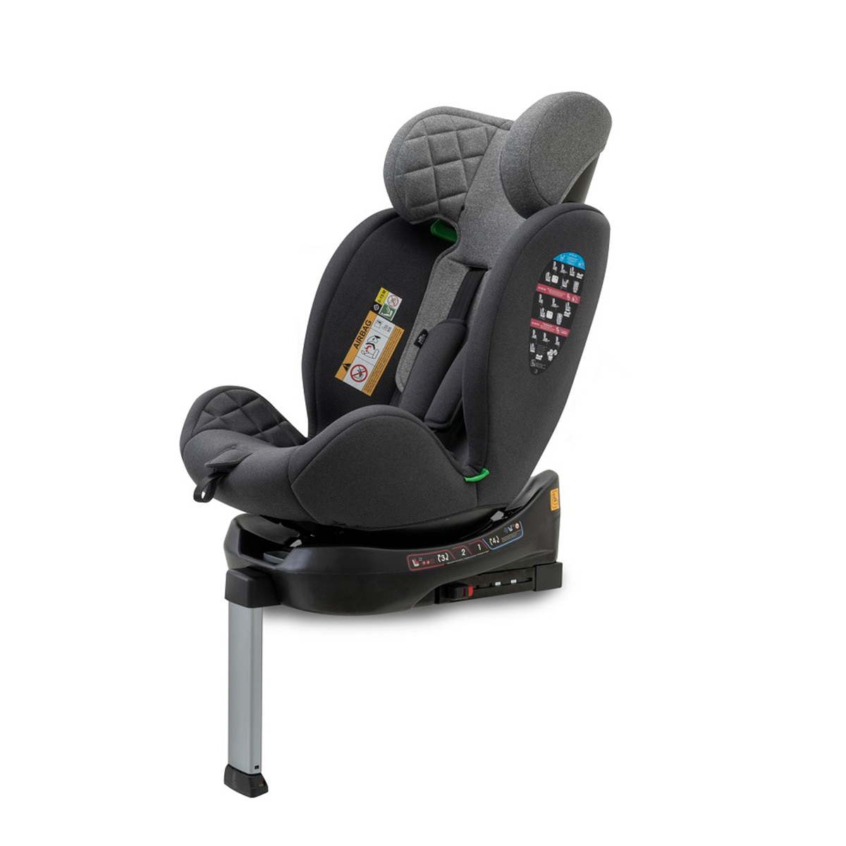 Silla de coche Sella I-Size (40-150cm) Gris-8