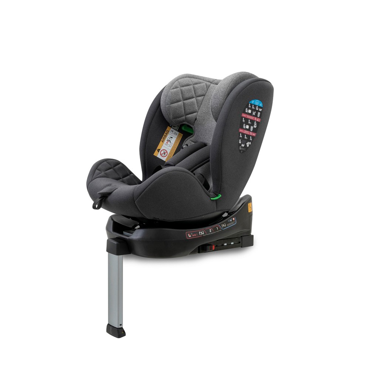 Silla de coche Sella I-Size (40-150cm) Gris-7