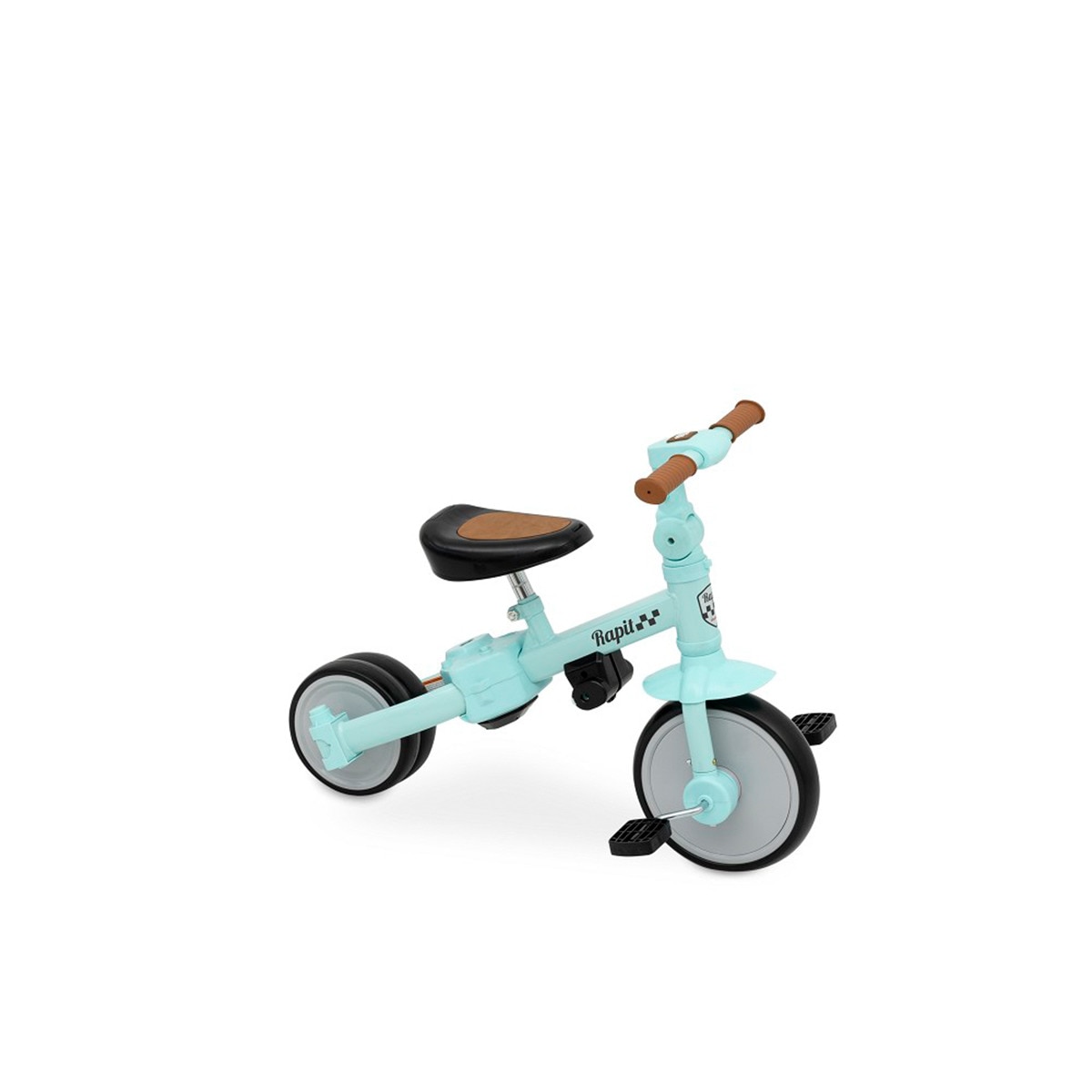 Triciclo 5 en 1 multifuncional "rapit" Gris-7