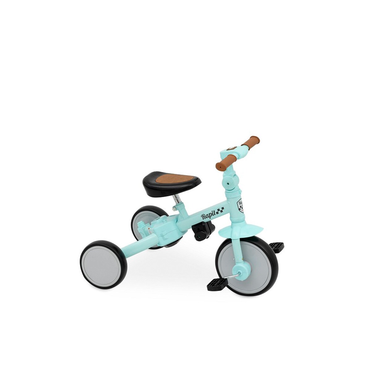 Triciclo 5 en 1 multifuncional "rapit" Gris-5