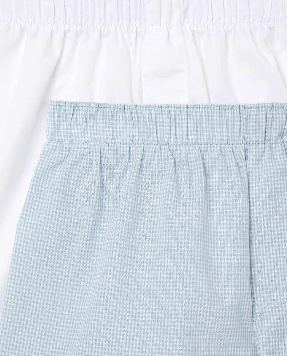 Pack de 2 boxers de niño de popelín Verde-3