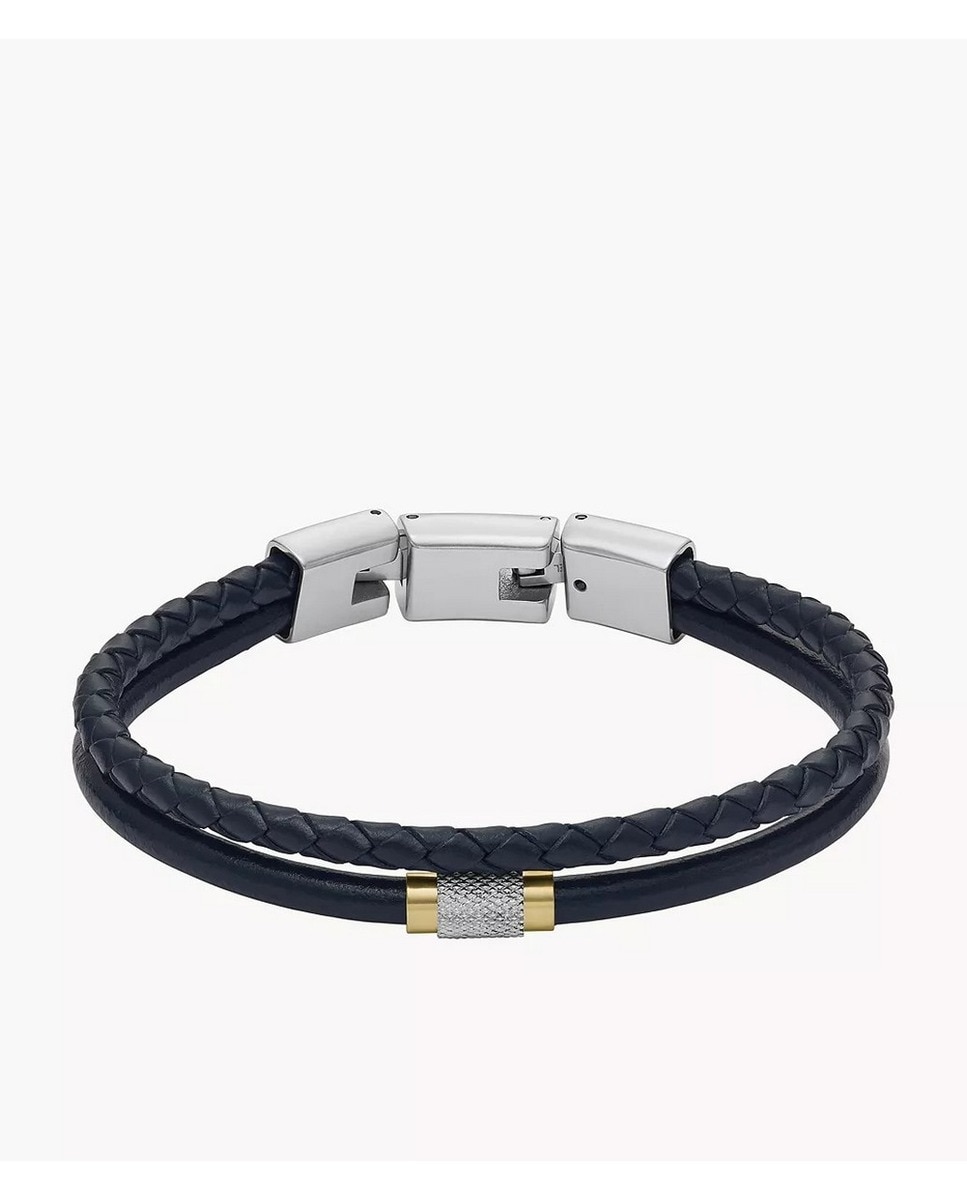 Imagem 0 de Pulseira em Pele - Azul-Marinho