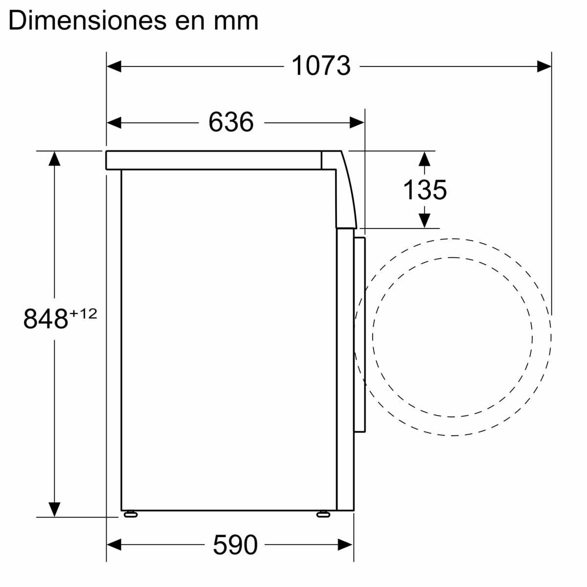 Máquina de Lavar Roupa Bosch Serie 6 WGG244F1ES i-DOS Carga Frontal de 9 Kg e 1400 rpm - Branco Branco-12