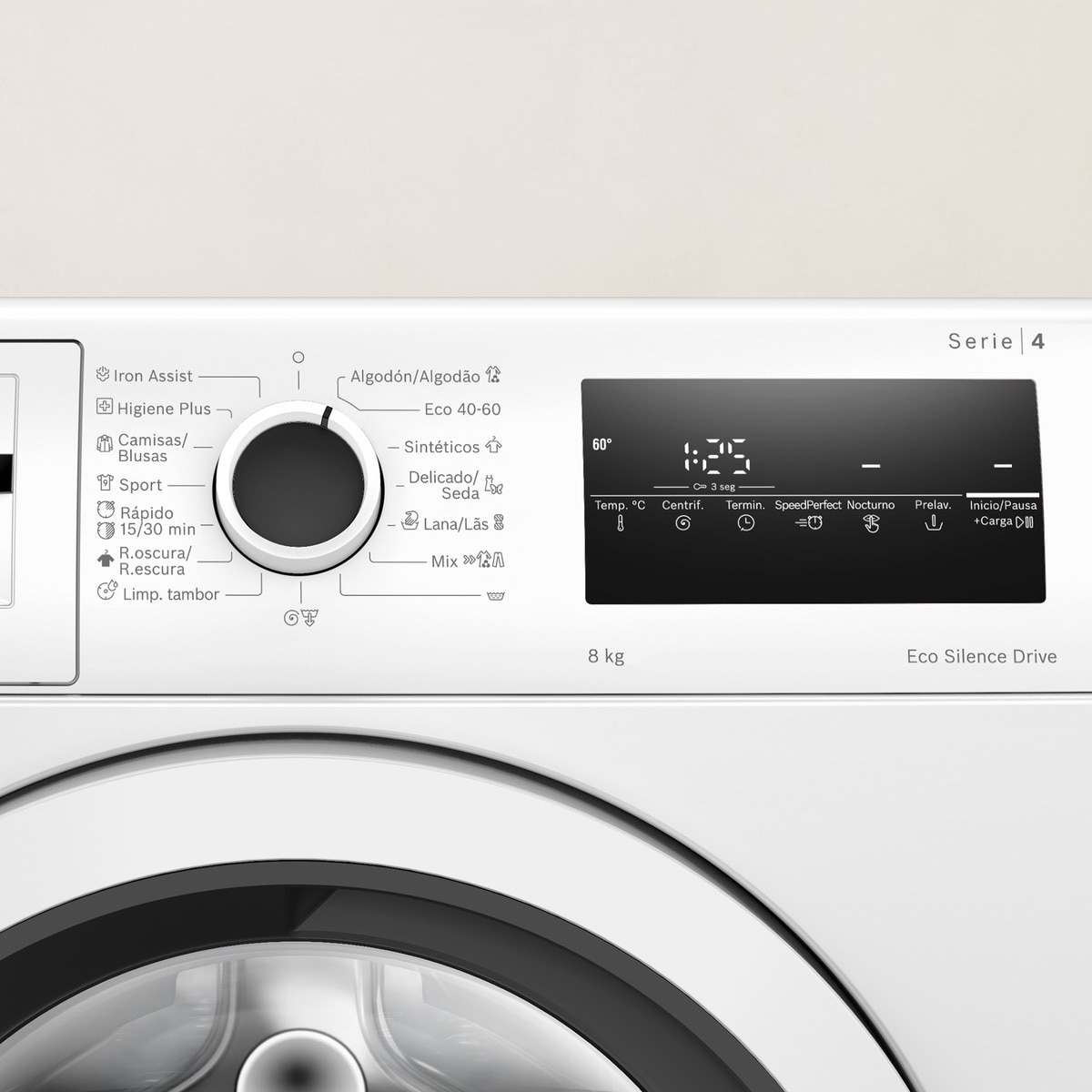 Lavadora Bosch 8 kg/ 1.200 rpm, motor EcoSilence - WAN28200ES Blanco-5