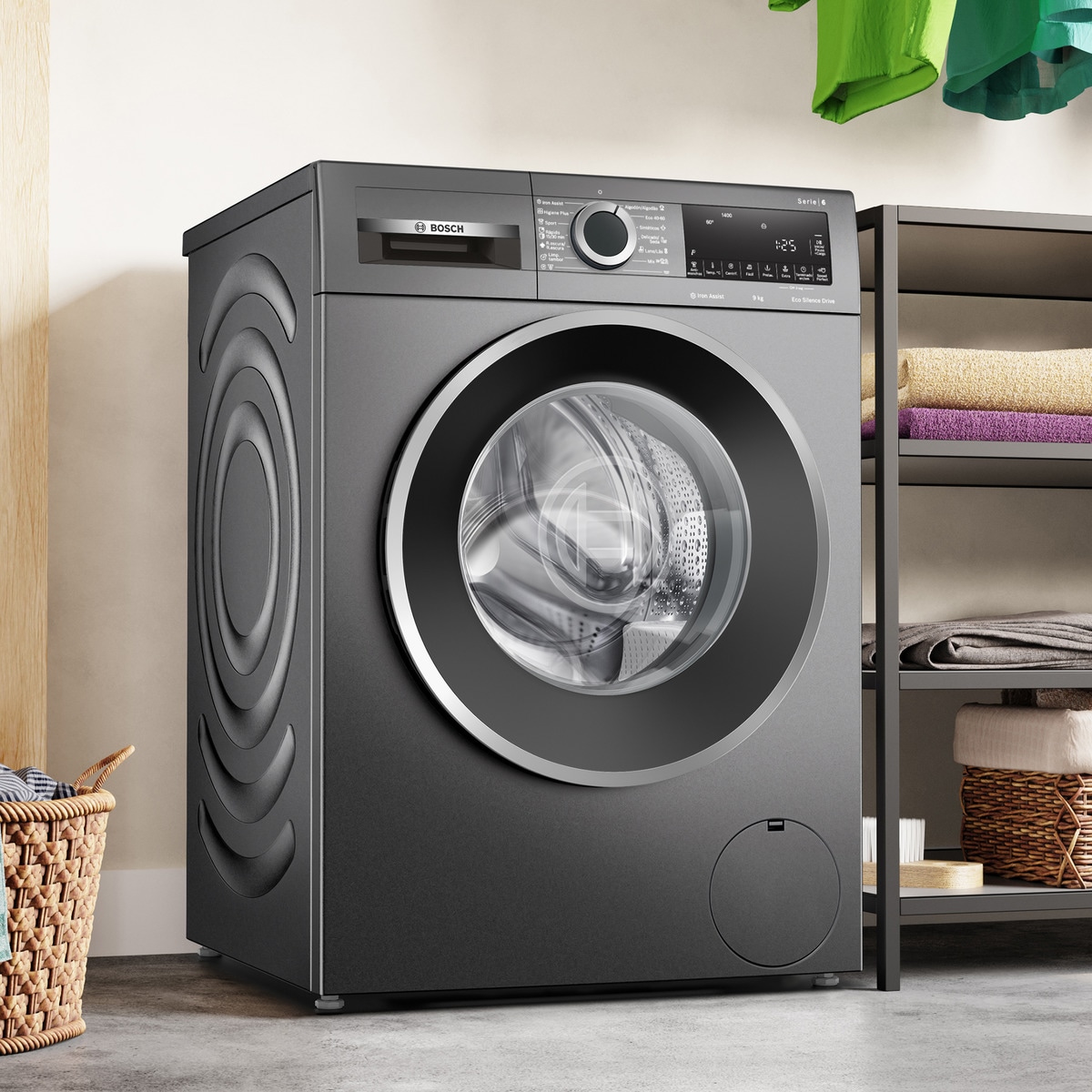 Lavadora Bosch 9 kg/ 1.400 rpm, ActiveWater Plus - WGG244ZRES Gris-3