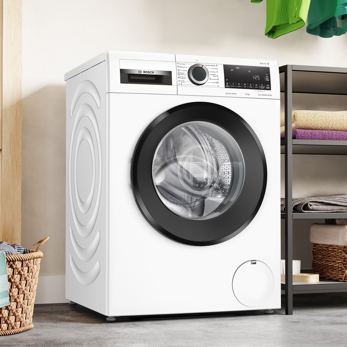 Lavadora Bosch 10 kg/ 1.400 rpm, ActiveWater Plus -WGG254Z3ES Blanco-3