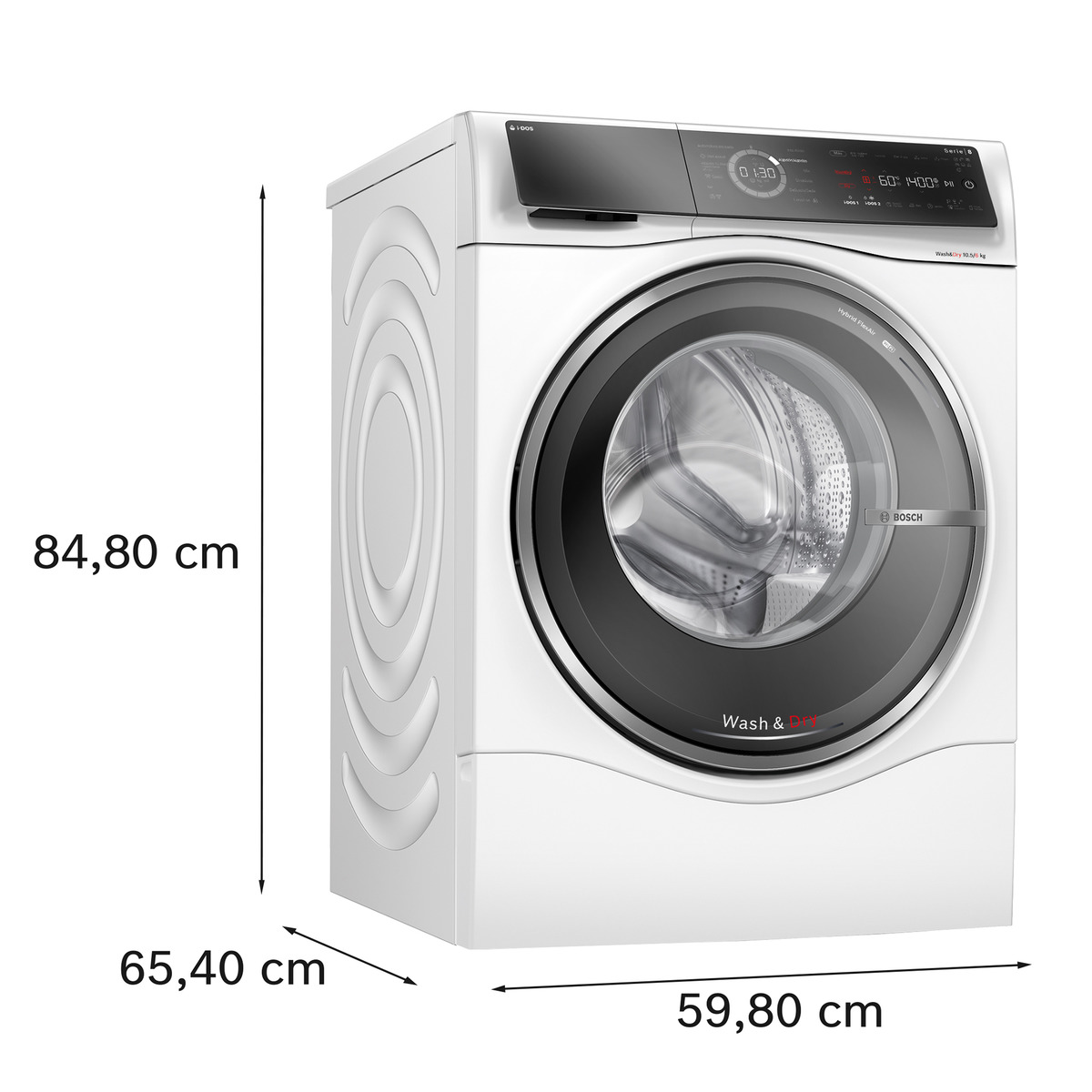 Lavadora secadora Bosch 10.5 kg/ 1400 rpm, dosificación automática i-DOS - WNC254A0ES Blanco-2