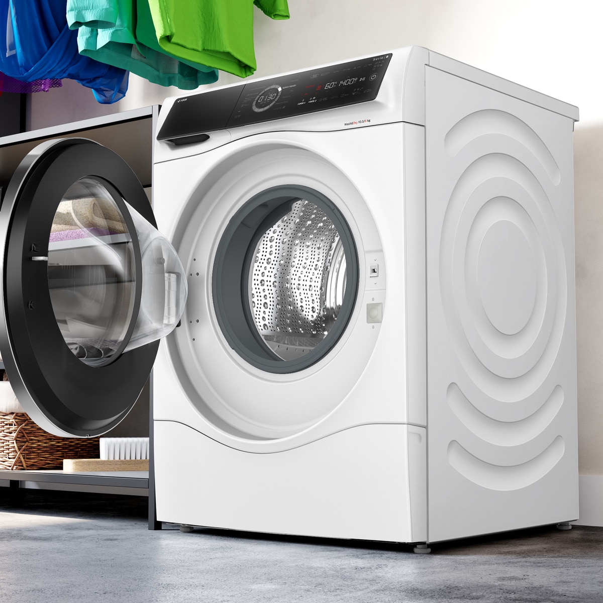 Lavadora secadora Bosch 10.5 kg/ 1400 rpm, dosificación automática i-DOS - WNC254A0ES Blanco-4