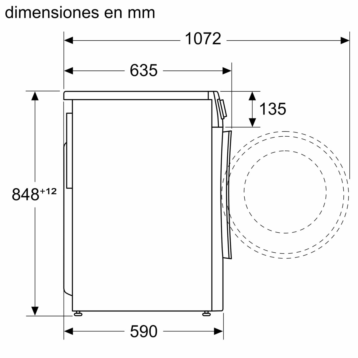 Máquina de Lavar e Secar Roupa Bosch Serie 6 WNG244A0ES i-DOS Carga Frontal de 10,5/6 kg e 1400 rpm - Branco Branco-10