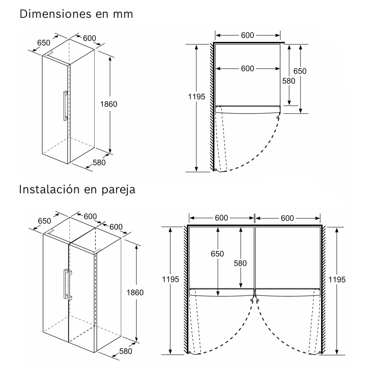 Frigorífico de 1 Porta Serie 4 Bosch KSV36FIEP Tecnologia Inverter, Sistema VitaFresh e de 186 cm - Inox Inox-3
