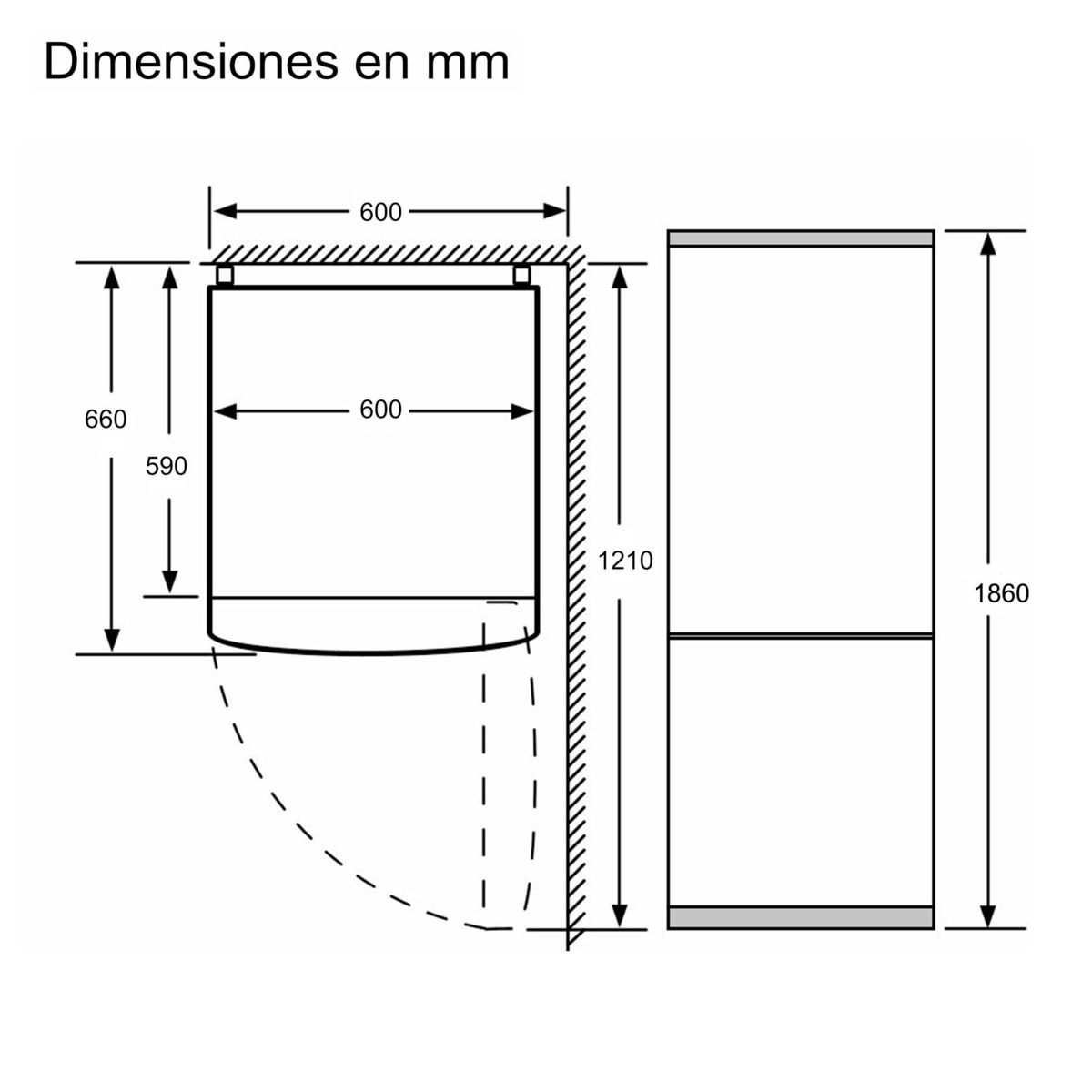 Frigorífico Combinado Bosch Série 4 KGN366ICF VitaFresh PerfectFit e No Froste de 186 cm - Inox Anti-dedadas Inox-3