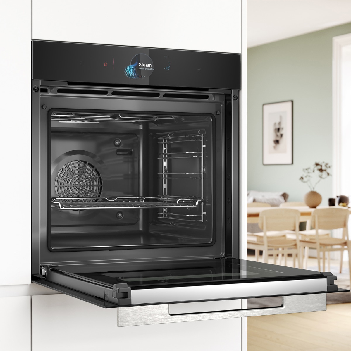 Horno multifunción Bosch vapor añadido, Master Chef - HRG7784B1 Negro-5