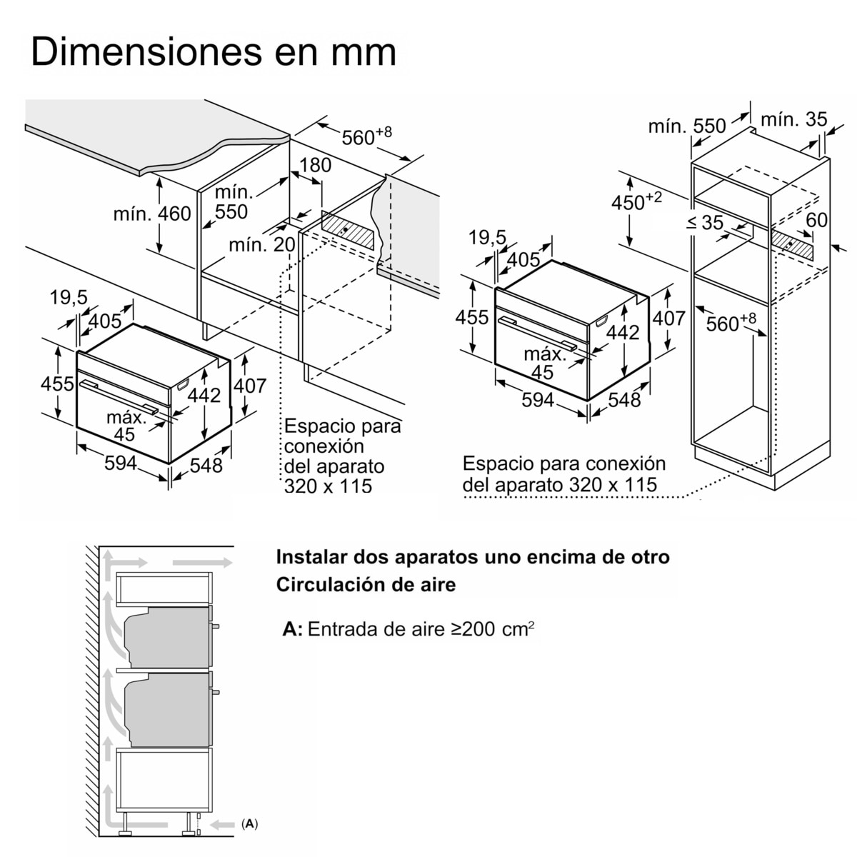 Horno compacto con microondas Bosch, 45 litros - CMG7241B1 Negro-10