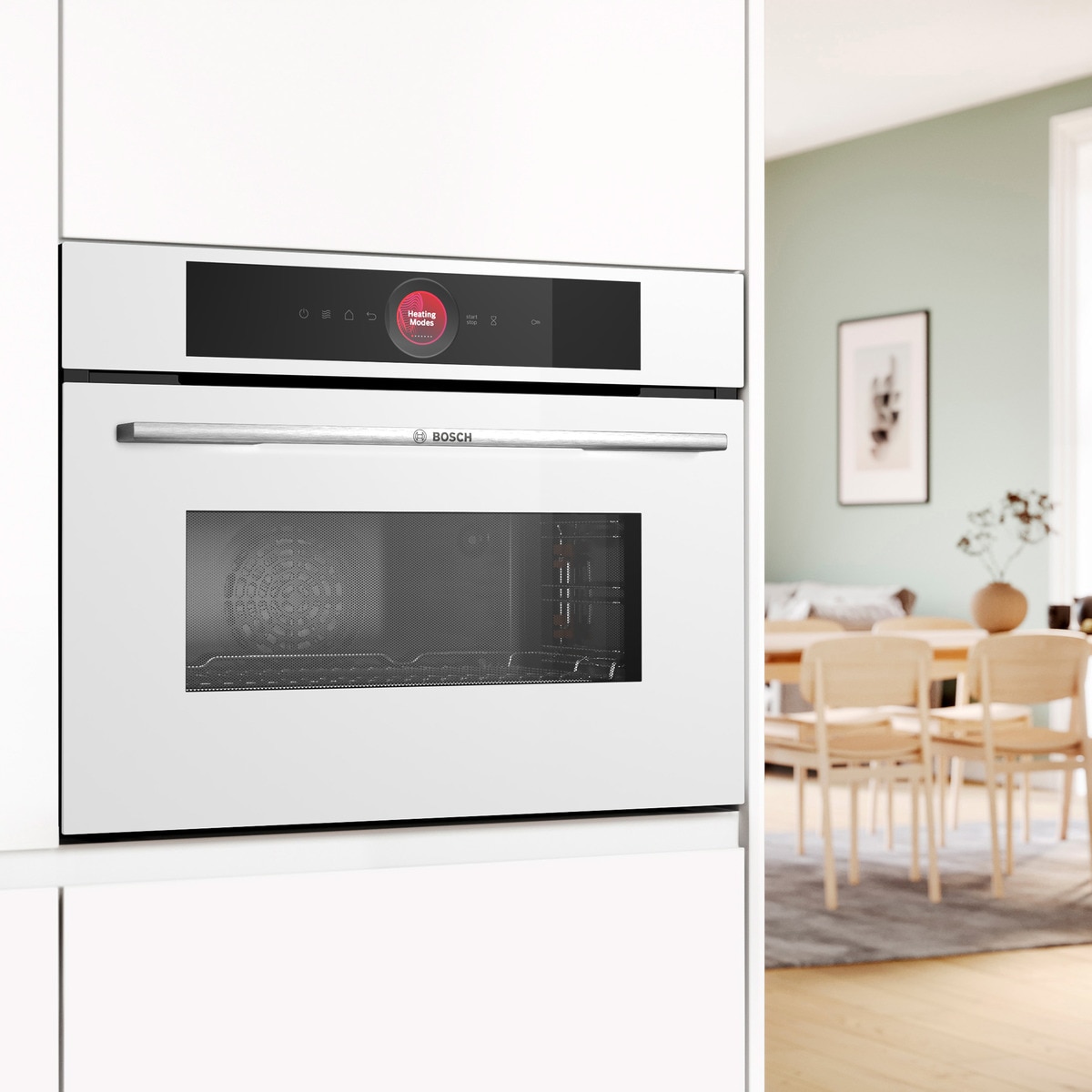 Horno compacto con microondas Bosch,  45 litros - CMG7241W1 Blanco-3